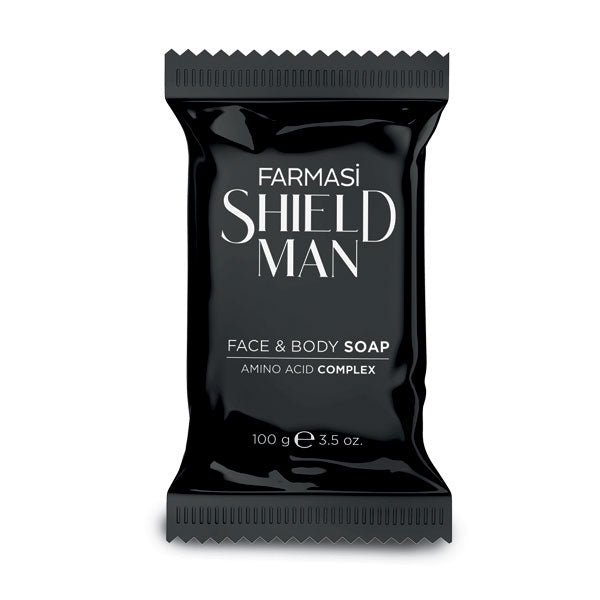 Shield Man Jabón para Cara y Cuerpo Farmasi